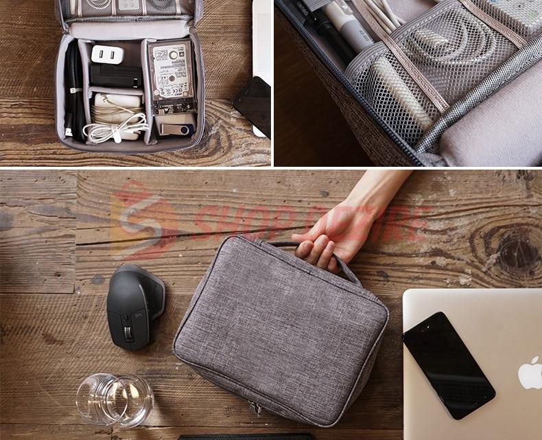 Portable Electronics Accessories Organizer Bag