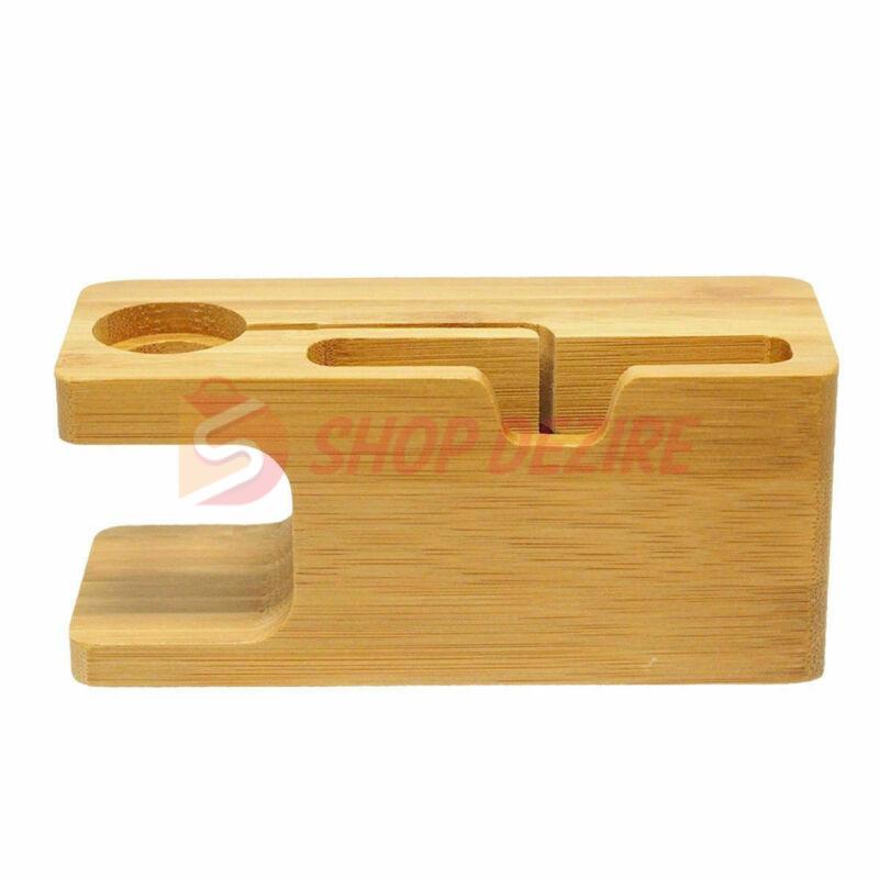 Bamboo Wooden Charging Station and Organizer for Apple