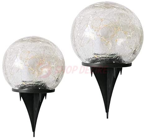 Cracked Glass Ball LED Lamp