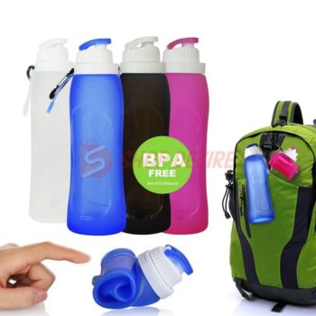 Foldable Silicone Water Bottle – Keep It In Your Pocket!