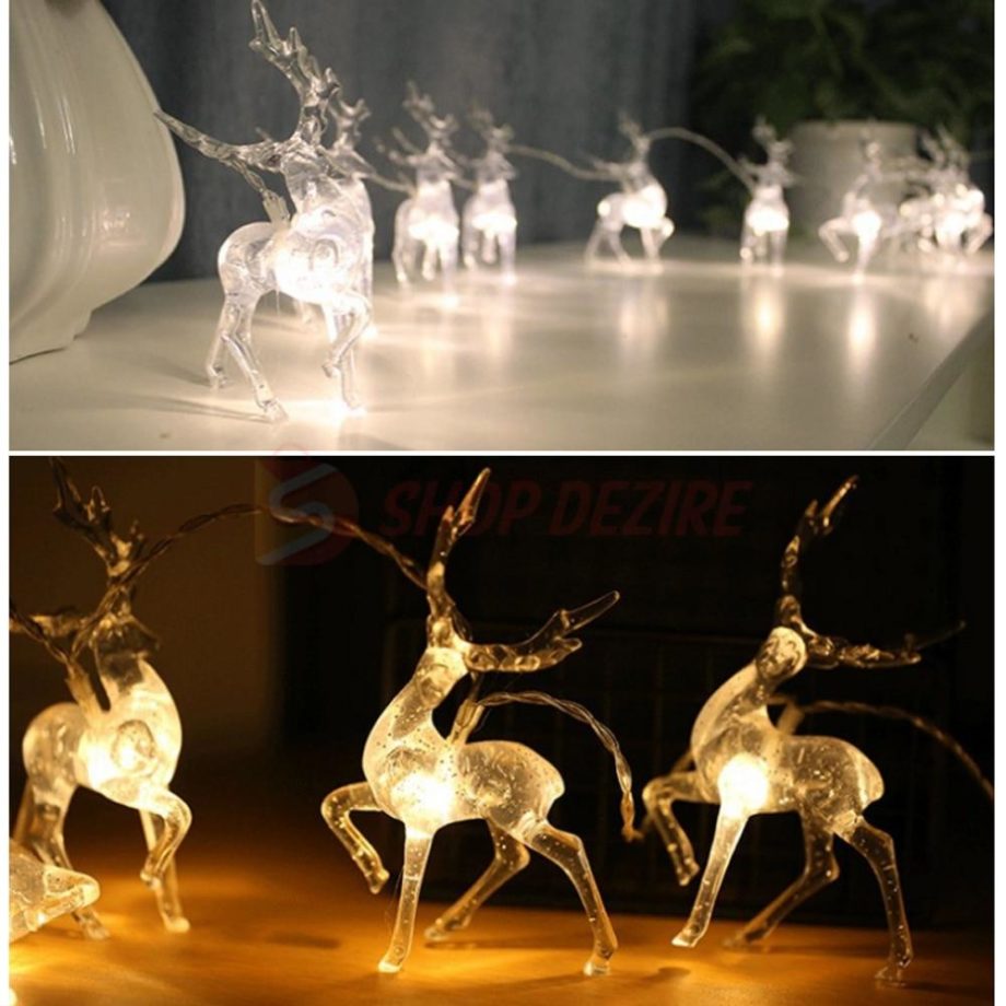 LED Reindeer String Lights