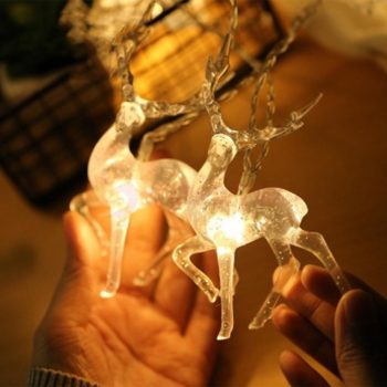 LED Reindeer String Lights