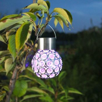 Solar-Powered Multi-Color LED Crystal Ball