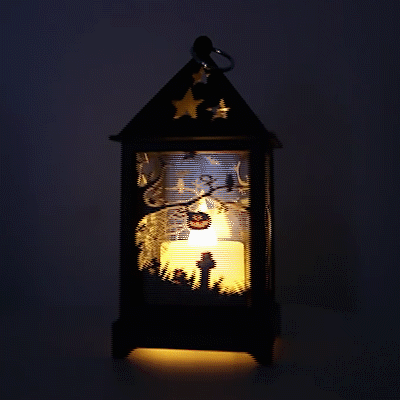LED Spooky Halloween Lantern
