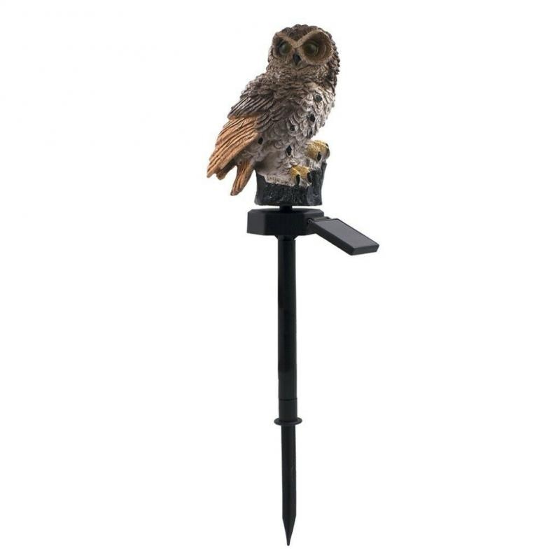 Solar Powered Garden LED Lights Owl Animal Pixie Lawn Ornament Waterproof Lamp Unique Christmas Lights Outdoor Solar Lamps ✈